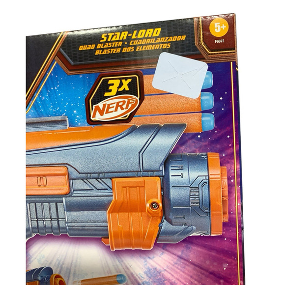NERF Marvel Studios' Guardians of the Galaxy Vol. 3 Star-Lord Quad Blaster Toy - Picture 2 of 2